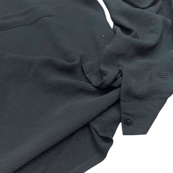 Ava & Viv Black Textured Blouse 1X - Picture 2 of 4